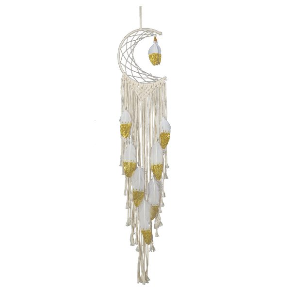 Crescent Dream Catcher Home Decor Gold - Image 4