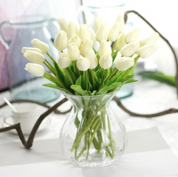 Home decor table setting fake flowers - Image 9